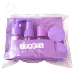 Putni set posudica i bočica za kozmetiku HOLIDAY / Ljubičasta