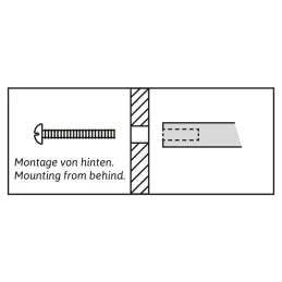 Vješalica za zid za vješalice OVIDA / Crna mat