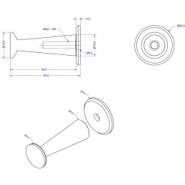 Vješalica MEDELLOT Midi / Brušena Bakar