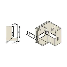 Profil za ručku za vrata GOLIAN - L / Aluminij
