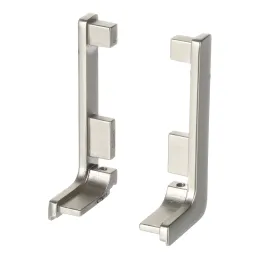 Set aluminijskih završetaka za profile GOLIAN - L / Nehrđajući čelik