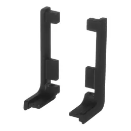 Set aluminijskih završetaka za profile GOLIAN - L / Crna mat