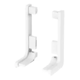 Set aluminijskih završetaka za profile GOLIAN - L / Mat bijela