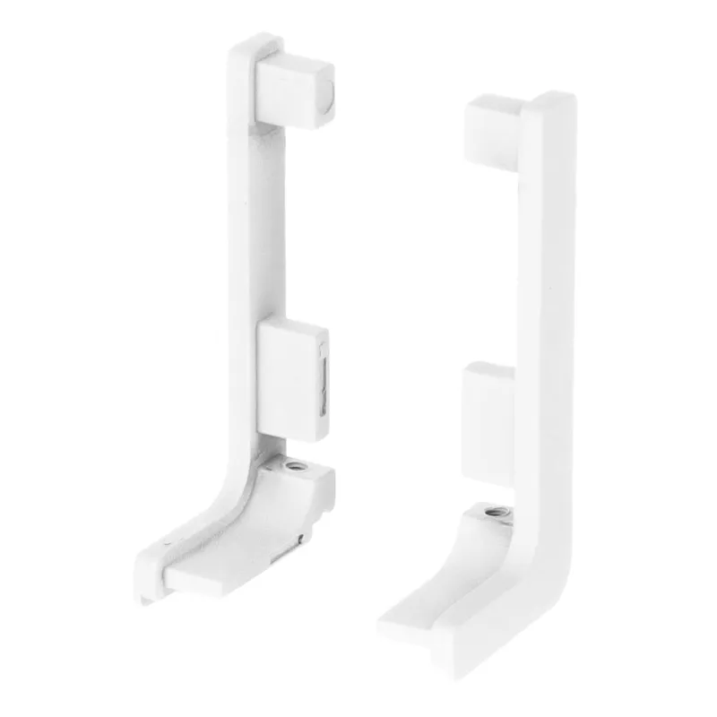 Set aluminijskih završetaka za profile GOLIAN - L / Mat bijela