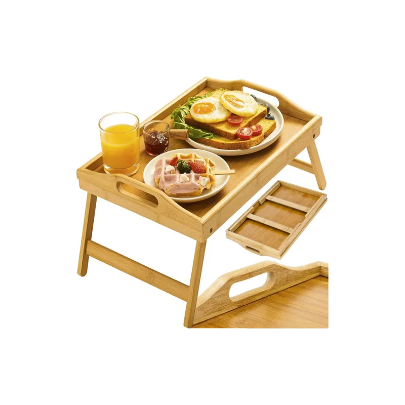 Servirni stol za jelo REST / Prirodno drvo