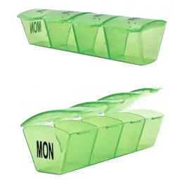 Ekskluzivni organizator i dozator za lijekove HEALTH / Bijela - zelena