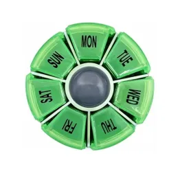 Ekskluzivni organizator i dozator za lijekove HEALTH / Bijela - zelena