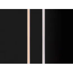 Ugradbena aluminijska letvica s LED trakom i pokrovom PYXIS / Crna mat