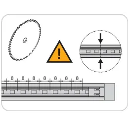 Ugradbena aluminijska letvica s LED trakom i pokrovom PYXIS / Crna mat