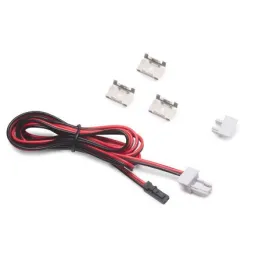 Krajni utikač s napojnim kabelom 1,5m za profil PYXIS / Aluminij