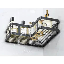 Set od 5 visećih polica NORD / Crna mat