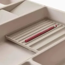 12-dijelni modularni organizator za kozmetiku za ladicu LEONA / Krem