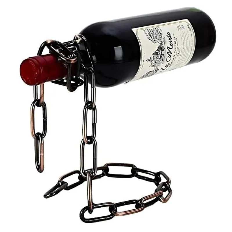 Stalak za vino CHAIN / Stara mesing