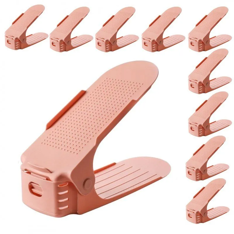 Set od 10 komada organizatora za cipele EASY SHOES / Roza