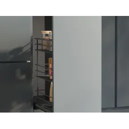 Izvlačna trostruka košara s mekanim zatvaranjem ANDROMEDA / Antracit