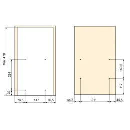 Izvlačna trostruka košara s mekanim zatvaranjem ANDROMEDA / Antracit