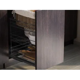 Izvlačna trostruka košara s mekanim zatvaranjem ANDROMEDA / Antracit