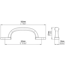 Ručka LINOS / Brušeni nikal
