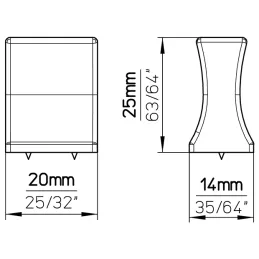 Ručka knopka TARGA / Crna mat