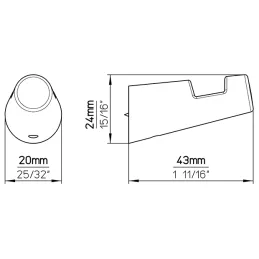 Vješalica ORTEGO / Plemeniti matirani čelik
