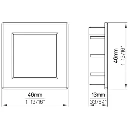 Ugradbena ručka ALOS / Aluminij