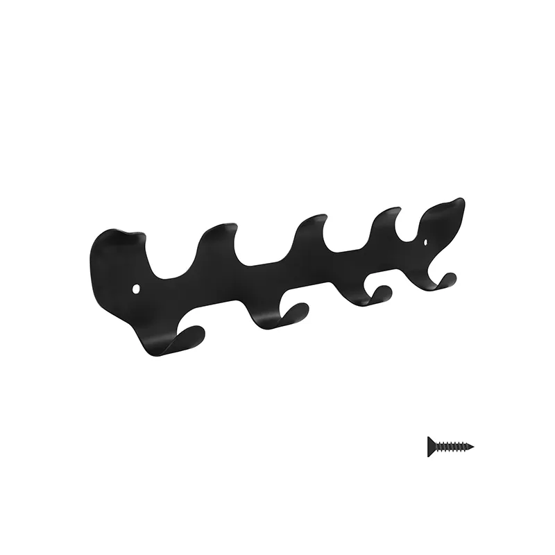 Vješalica za zid ELNA / Crna mat