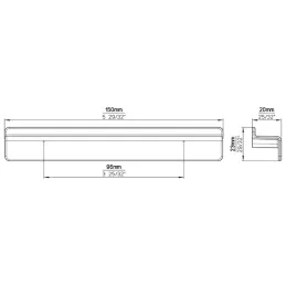 Ručka BRUNA / Staro mesing