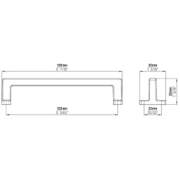 Ručka REBECA / Crna patina