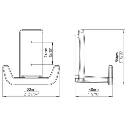Vješalica TANIA L / Brušeni nikel