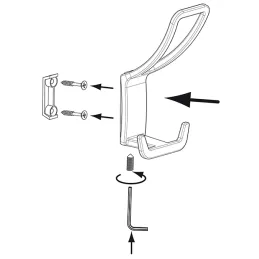 Vješalica TANIA XL / Brušeni nikal