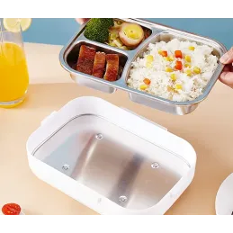 Električna posuda za ručak s grijanjem LUNCHBOX / Crno - žuta
