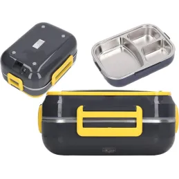 Električna posuda za ručak s grijanjem LUNCHBOX / Crno - žuta