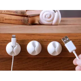 Set od 6 samoljepljivih držača za kabele / Mješavina boja