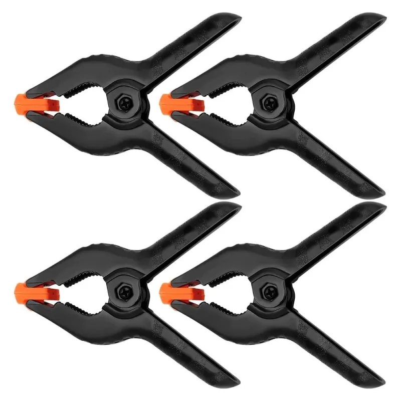 Set od 4 stezaljki CLAMP MINI 50 mm / Crna