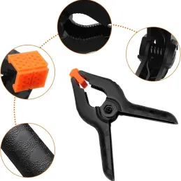 Set od 4 stezaljke CLAMP MIDI 75 mm / Crna