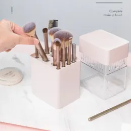 Organizator za kistove i šminku MAXO / Ružičasta