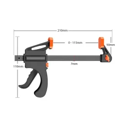 Stolarska stega CLAMP 115 mm / Crna