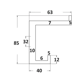 Vješalica NEXT TRIO / Nehrđajući čelik