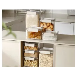 5-dijelni set luksuznih spremnika za hranu LUXBOX / Prozirno