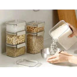 5-dijelni set luksuznih spremnika za hranu LUXBOX / Prozirno
