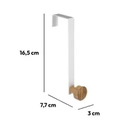 Dizajnerska vješalica za vrata ANGELO S / Crna mat