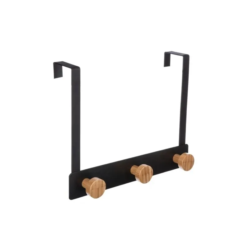 Dizajnerska vješalica za vrata ANGELO L / Crna mat