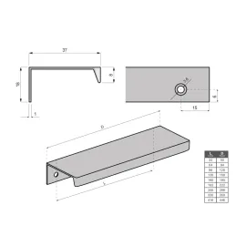 Ručka za rub vrata GOBI / Crna Mat