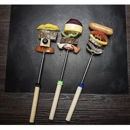 Set od 3 komada podloga za roštiljanje / Crna