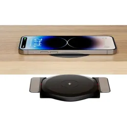 Skriveni bežični punjač 112 mm MAGICO / Crna