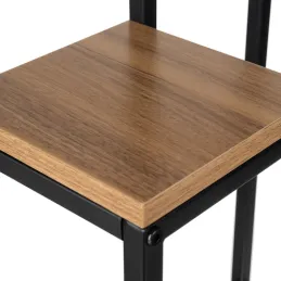 3-dijelno postolje za cvijeće GARDEN / Crna - drvo