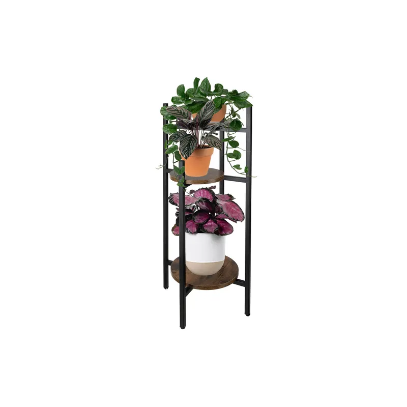 Stalak za cvijeće FOREST / Crna - drvo