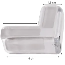 Set od 12 komada zaštitnih kutova za stolove i namještaj / Prozirni