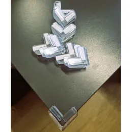 Set od 12 komada zaštitnih kutova za stolove i namještaj / Prozirni