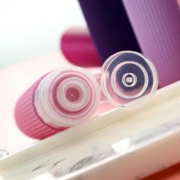 Putni set silikonskih bočica za kozmetiku EMPORA / Ružičasta